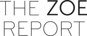 Text 'THE ZOE REPORT' in green on a black background